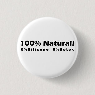 100 % naturlig 0 % kisel 0 % Botox I är vacker Knapp
