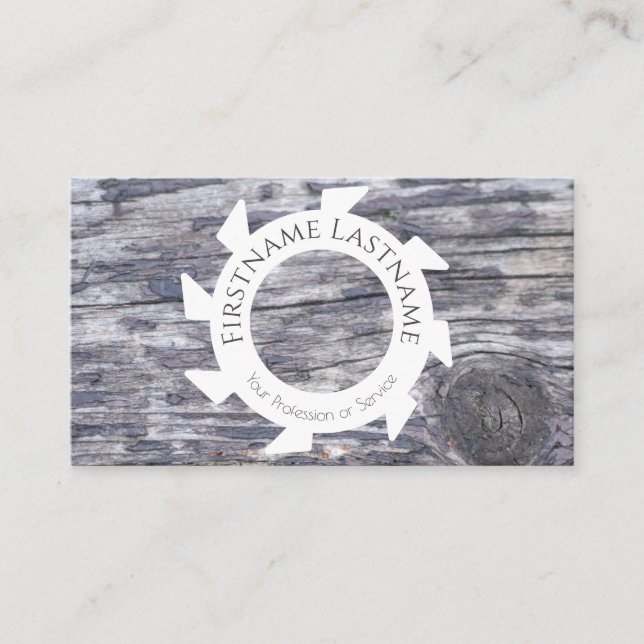 100 % naturlig ekologisk inredingsdesign av trä fr visitkort (Framsida)