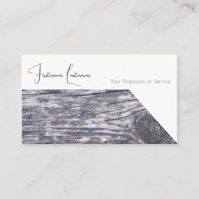 100 % naturlig ekologisk inredingsdesign av trä fr visitkort (Framsida)