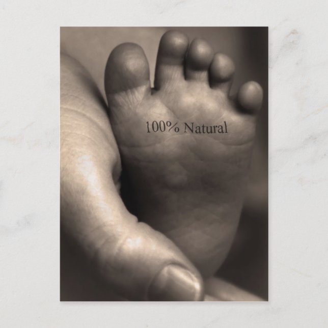 100 % naturligt vykort (Framsida)