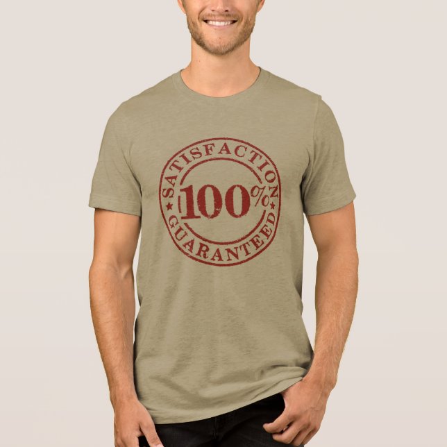 100% nöjdhetsgaranti t shirt (Framsida)