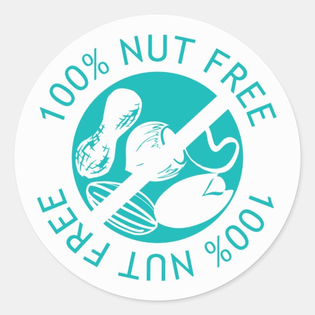 100 % Nöt-fri anpassad Färg-etikett Runt Klistermärke (Framsida)