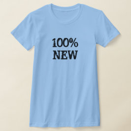 100% Ny Ljusblå T-shirt