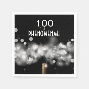 100 och fenomenal champagne Party Napkins Pappersservett
