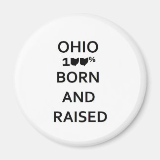 100 % Ohio Born och upphöjd Magnet
