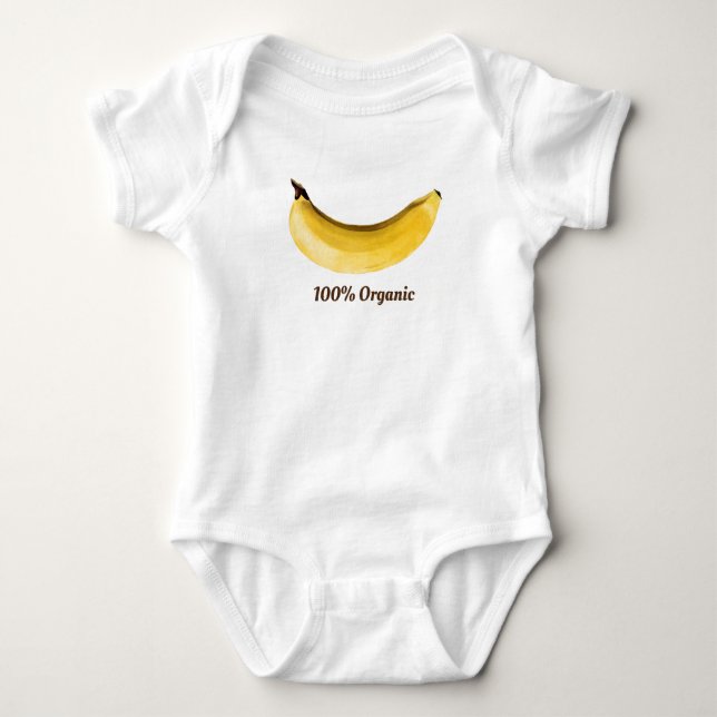 "100 % ORGANIC BANANA BABY" #foodiepower  T Shirt (Framsida)