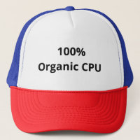 100 % Organic CPU Funny Geek Basketball Cap