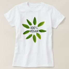 "100% organiska" Vegankvinna grundläggande T-tröja Tee