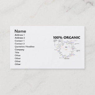 100 % organiskt (Krebs Cycle Humor) Visitkort