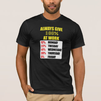 100% PÅ ARBETE TEE
