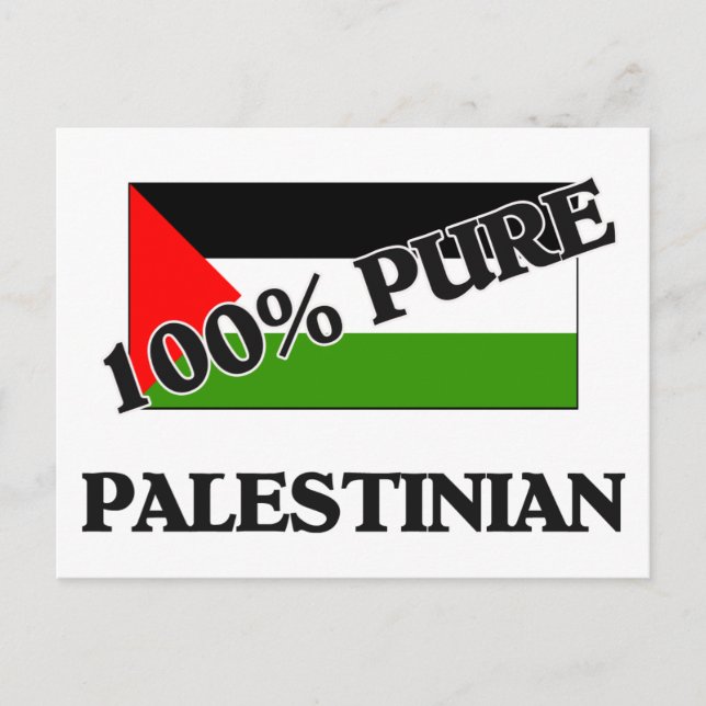 100 % PALESTINIAN VYKORT (Framsida)