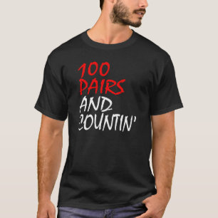 100 parar och Countin Sneakerhead T-shirt