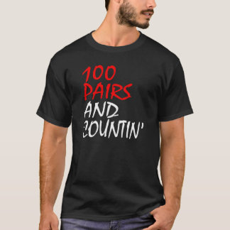 100 parar och Countin Sneakerhead T-shirt