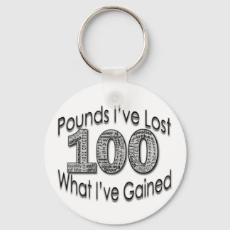 100 Pounds Borttappad Keychain Nyckelring