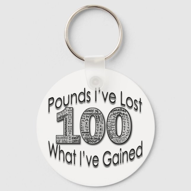 100 Pounds Borttappad Keychain Nyckelring (Framsida)