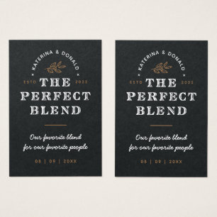 100 Premium Black på Hål-Märkrna Perfekt Blend Visitkort