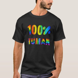 100 Pride Regnbågsdesign för människor T Shirt