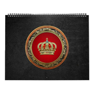 [100] Prince-Princess Kung-Queen Krona [Guld] Kalender