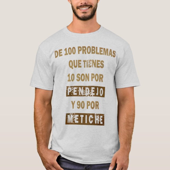 100 problemas t shirt (Framsida)
