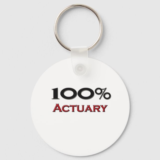 100 procent aktuarie nyckelring (Framsida)