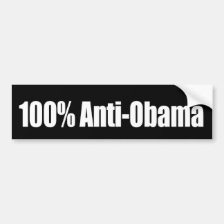 100 procent Anti-Obama bildekal