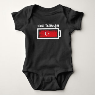 100 procent av Turkiets Flagga T Shirt