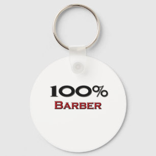 100 procent barberare nyckelring