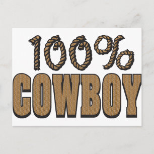 100 procent cowboy vykort