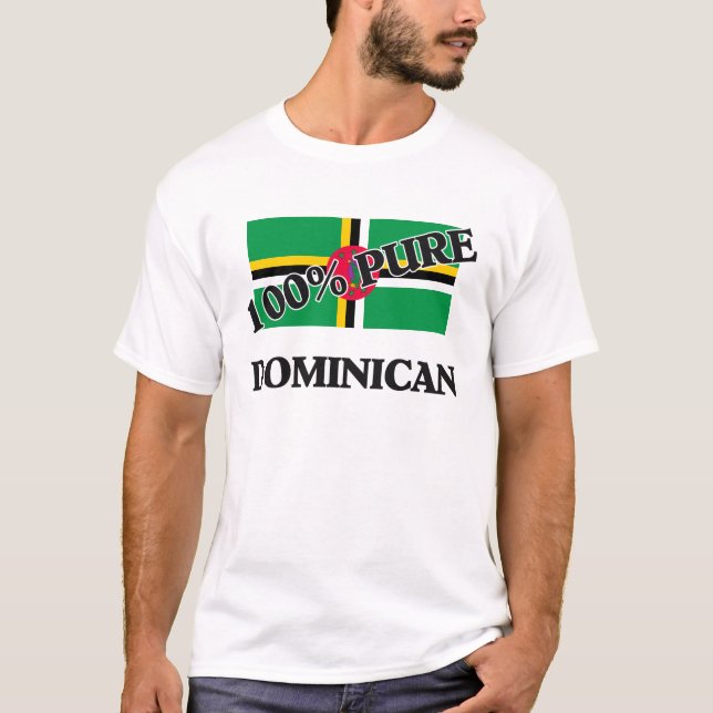 100 procent DOMINIKAN Tee Shirt (Framsida)