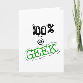 100 procent Geek Kort