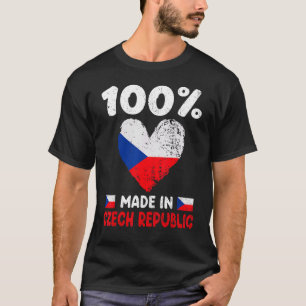 100 procent gjord i tjeckiska pojkar t shirt