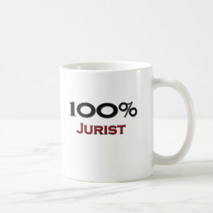 100 procent jurist kaffemugg