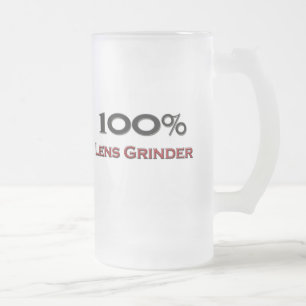 100 procent Lens Grinder Frostat Ölglas