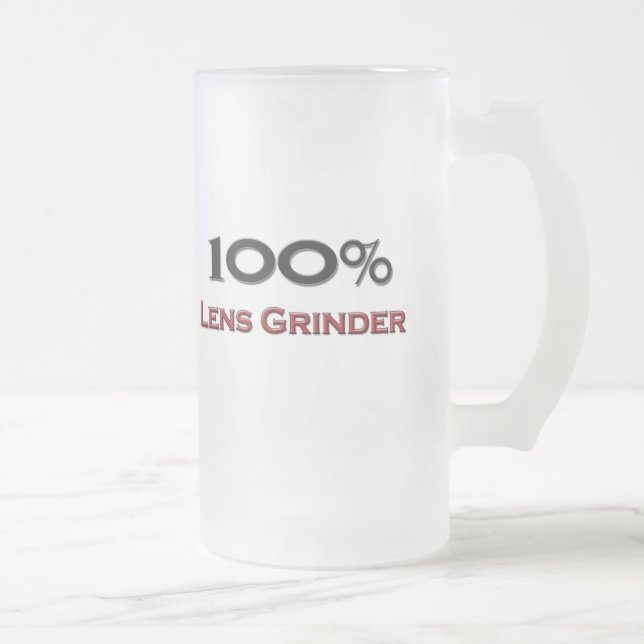 100 procent Lens Grinder Frostat Ölglas (Höger)