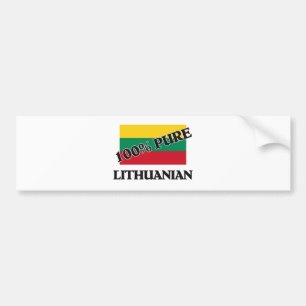100 procent LITAUISKT Bildekal