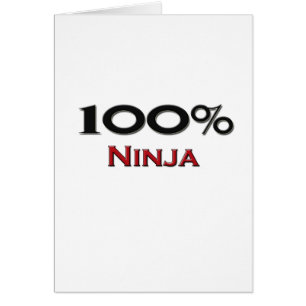 100 procent Ninja Hälsningskort