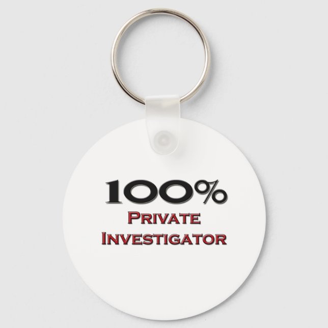 100 procent privat utredare nyckelring (Framsida)