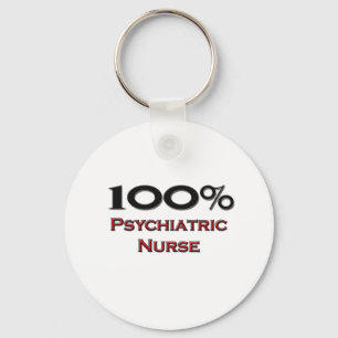 100 procent psykiatrisk sjuksköterska nyckelring