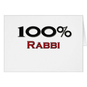 100 procent rabbin hälsningskort