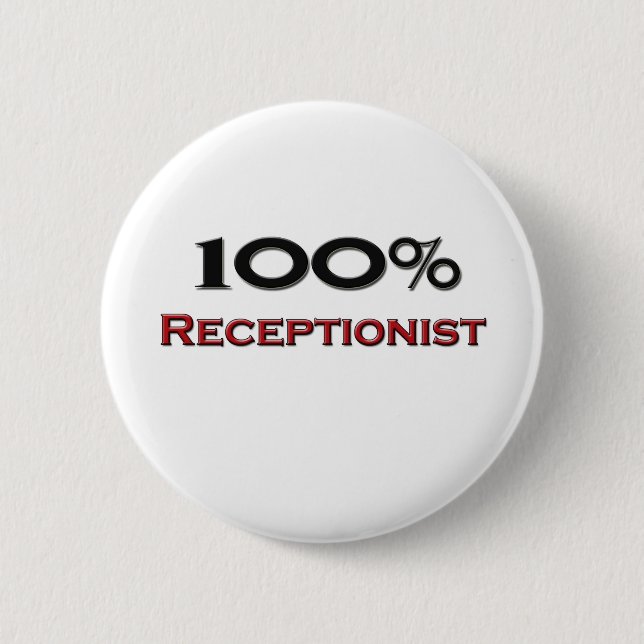 100 procent Receptionist Knapp (Framsida)