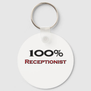 100 procent Receptionist Nyckelring