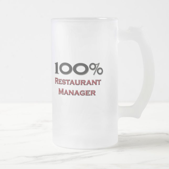100 procent restaurangchef frostat ölglas (Höger)