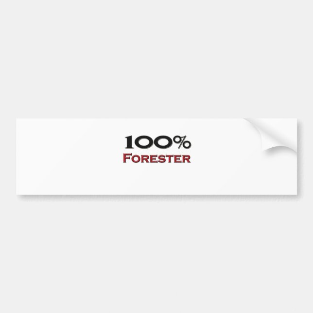 100 procent skogvaktare bildekal (Framsidan)