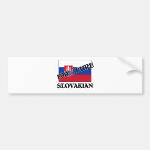 100 procent SLOVAKISKT Bildekal