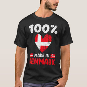 100 procent tillverkad i Danmark Danska pojkar fli T Shirt