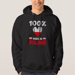 100 procent tillverkade i Polen polska pojkar flic Hoodie