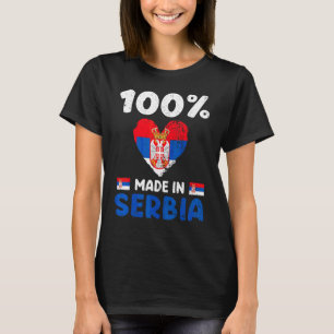 100 procent tillverkade i Serbien Serbiska pojkar T Shirt