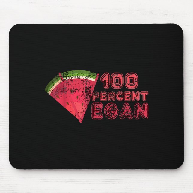 100 procent vegansk sommar vattenmelon fruktälskar musmatta (Framsidan)