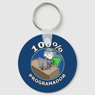 100% Programador Nyckelring
