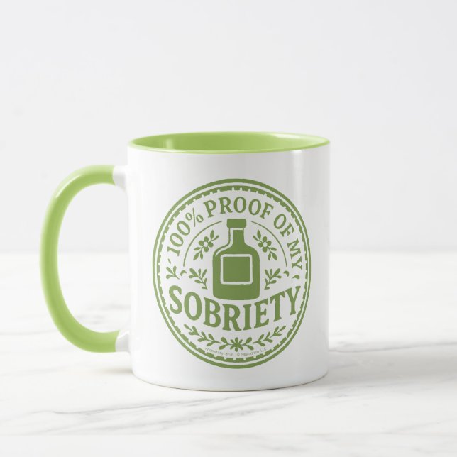 100% Proof of My Sobriety - Mug Mugg (Vänster)